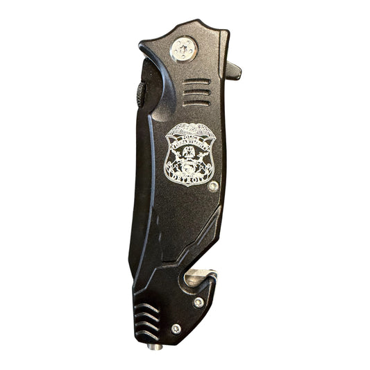 Detroit Police Bison River 4 1/2 inch Rescue Knife