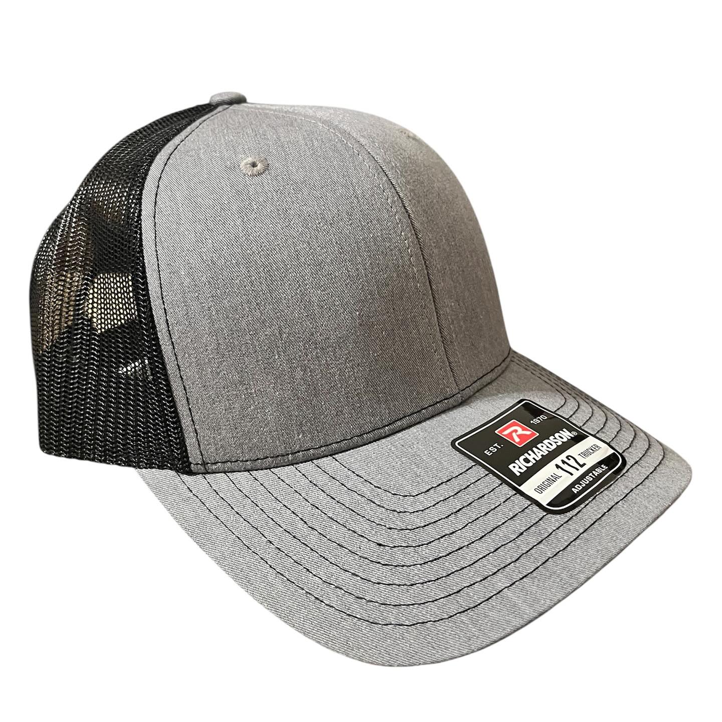 Leatherette Patch Hat - Grey/Black