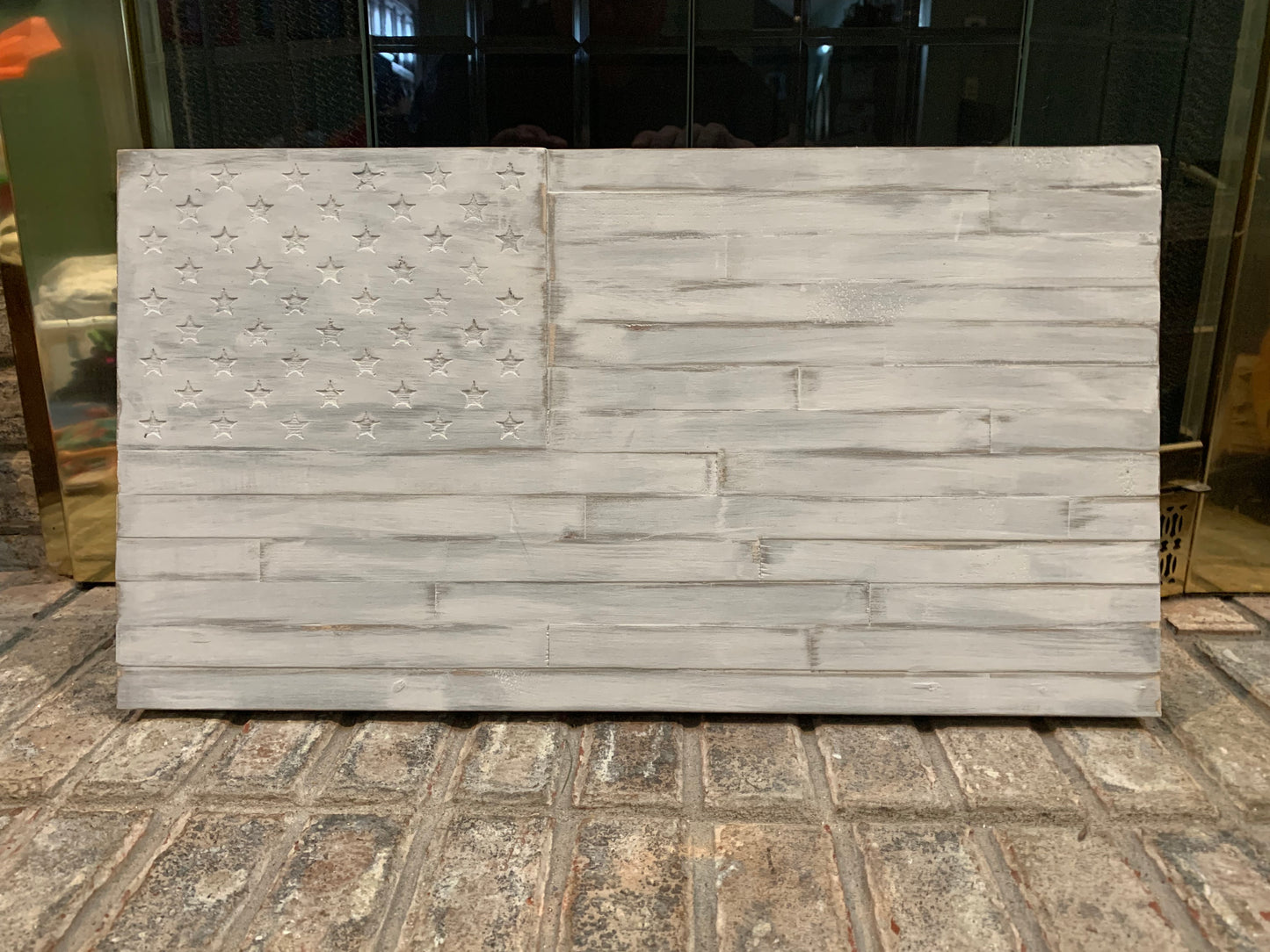 Whitewashed American Flag