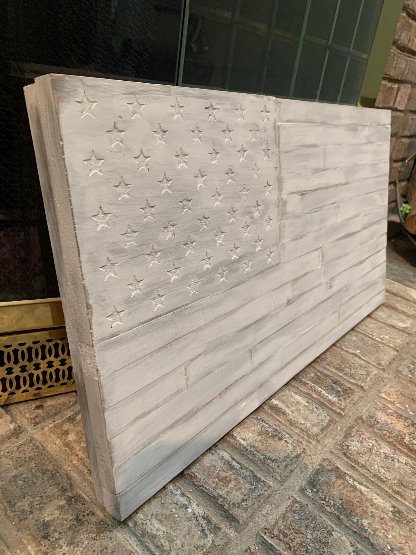 Whitewashed American Flag