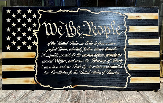 We The People Preamble Flag